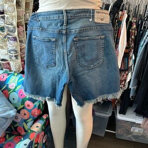True Religion denim cutoffs